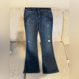 Hudson Distressed Signature Bootcut Jeans